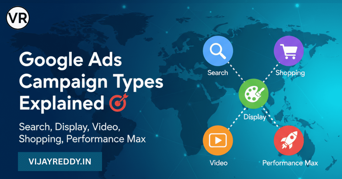 Read more about the article About Google Ads Campaign Types